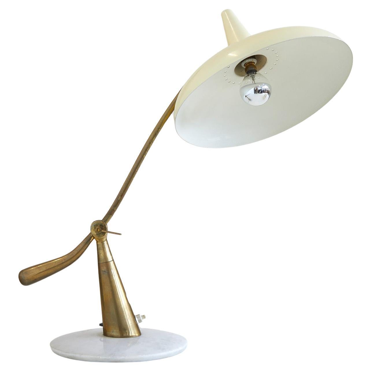 Lampada da tavolo moderna di metà secolo nello stile di Oscar Torlasco, Italia 1950