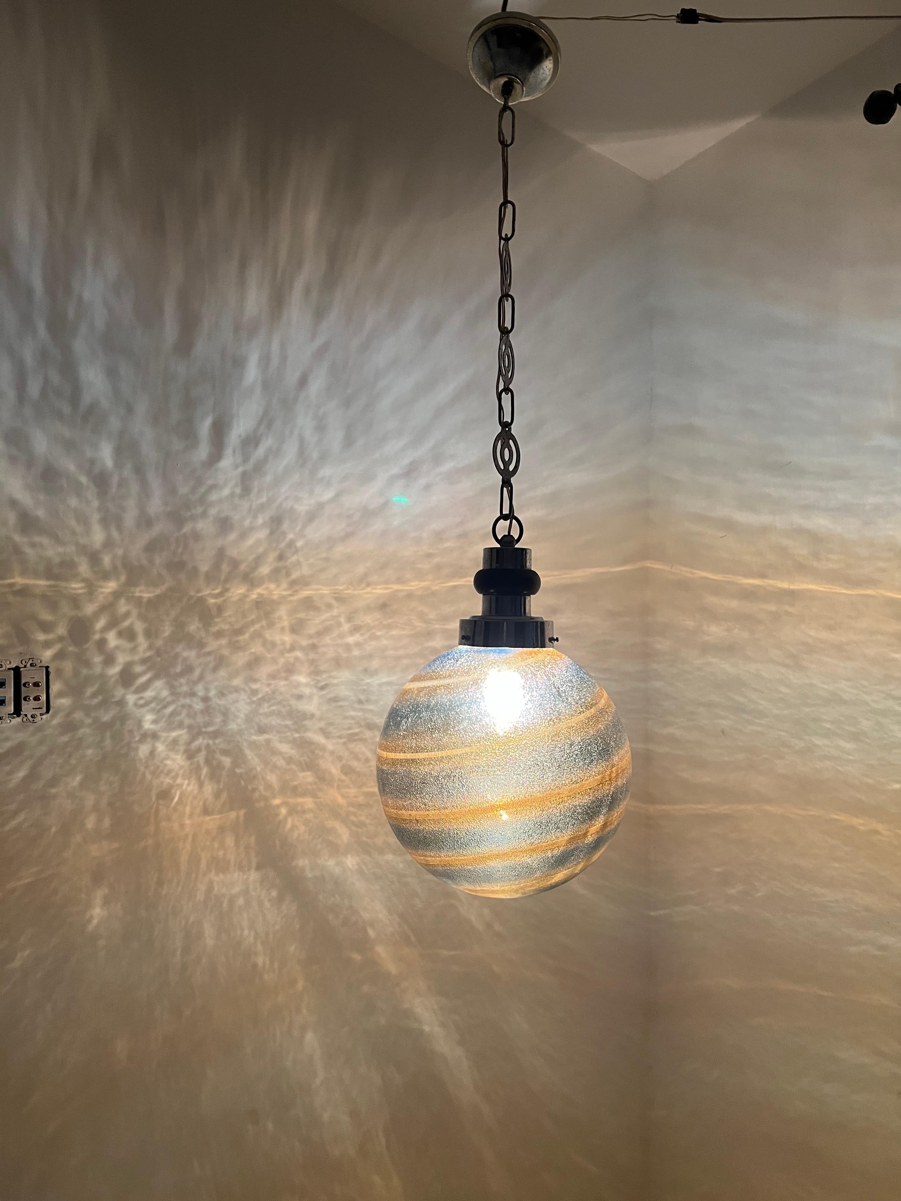 Mid-Century Modern Table Lamp ITSO Barovier e Toso, Murano Glass, Italy, 1950's For Sale 6