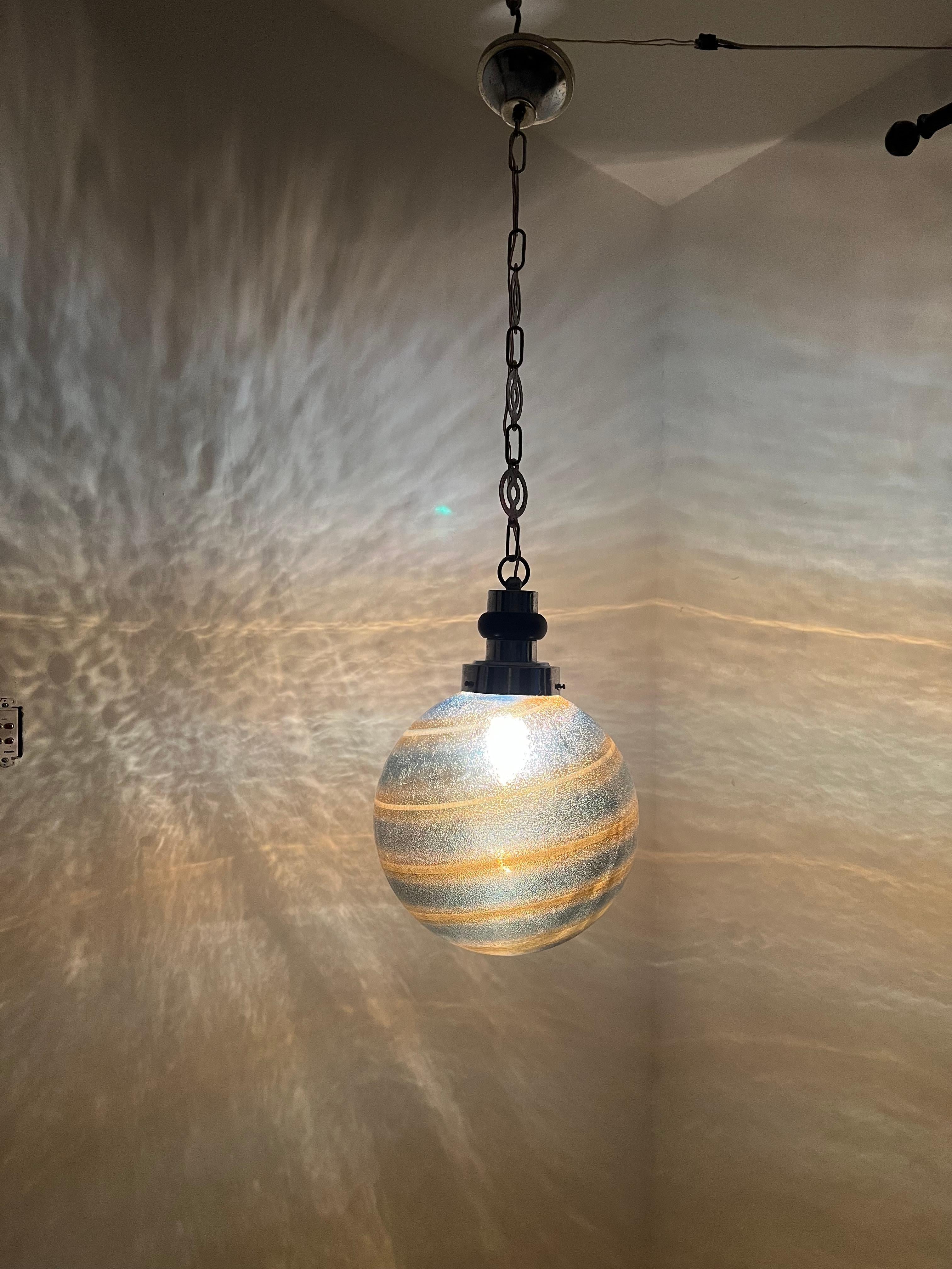 Mid-Century Modern Table Lamp ITSO Barovier e Toso, Murano Glass, Italy, 1950's For Sale 7