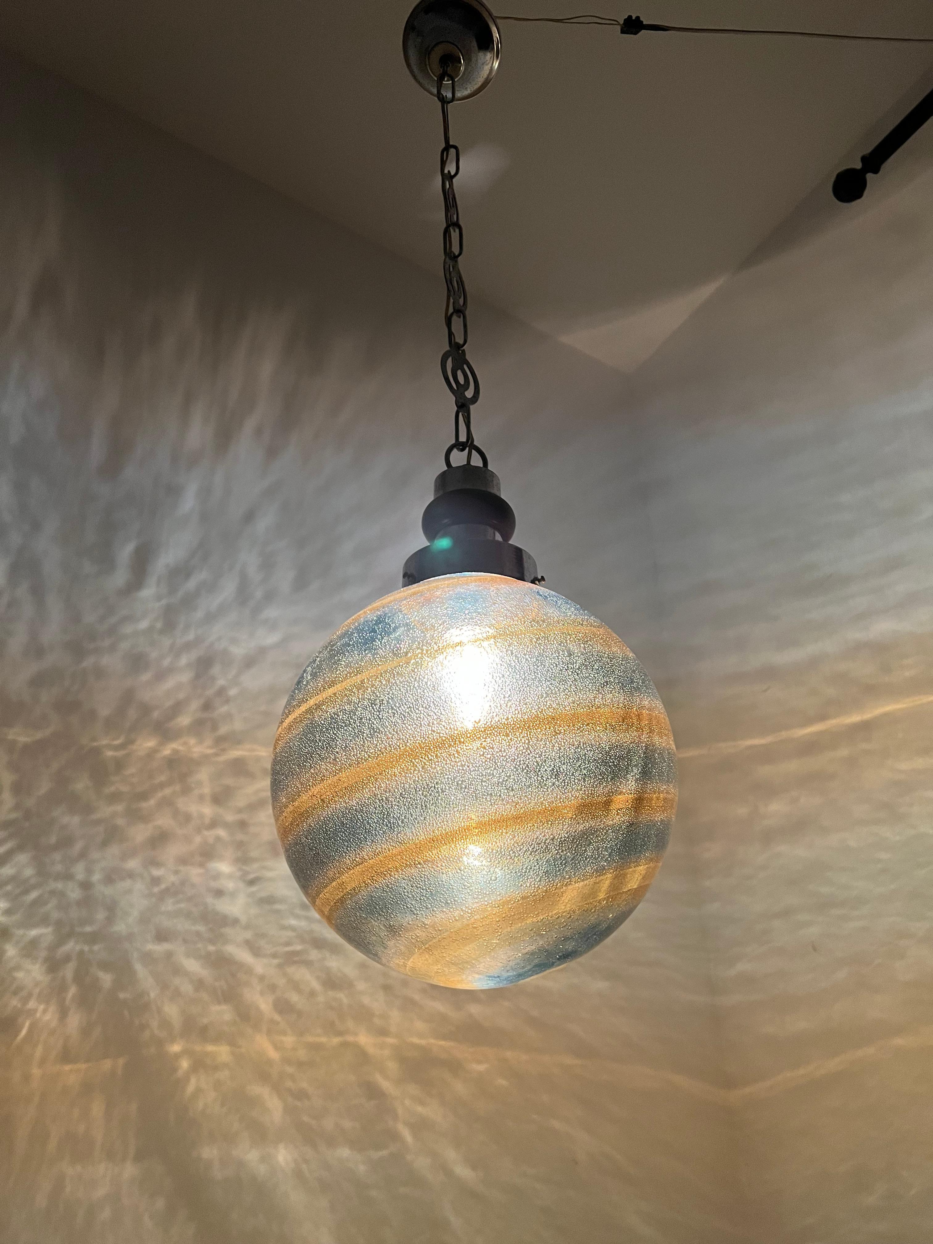 Mid-Century Modern Table Lamp ITSO Barovier e Toso, Murano Glass, Italy, 1950's For Sale 9