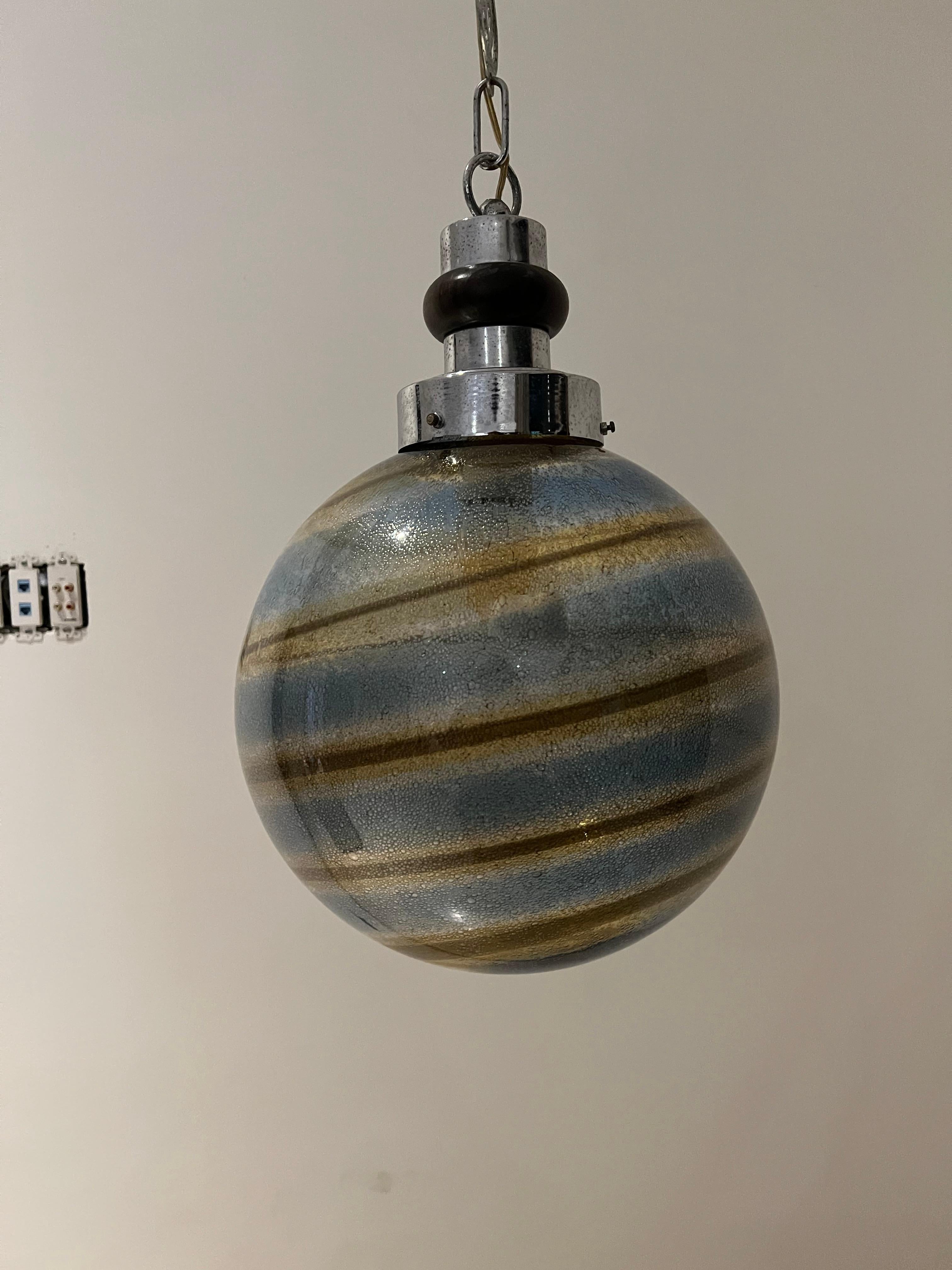 Italian Mid-Century Modern Table Lamp ITSO Barovier e Toso, Murano Glass, Italy, 1950's For Sale