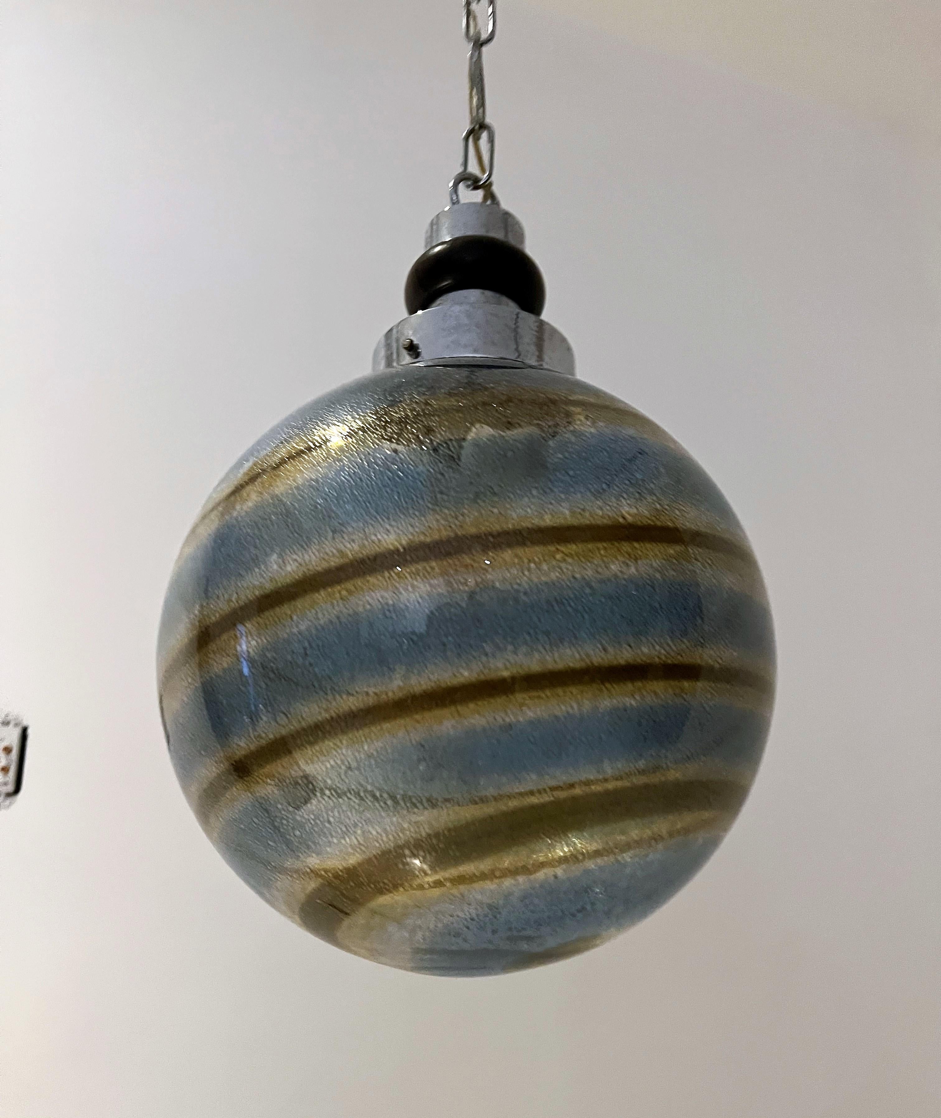 Brass Mid-Century Modern Table Lamp ITSO Barovier e Toso, Murano Glass, Italy, 1950's For Sale