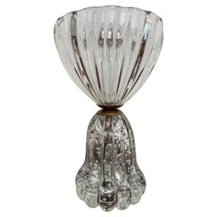 Mid-Century Modern Table Lamp ITSO Barovier e Toso, Murano Glass, Italy, 1950
s