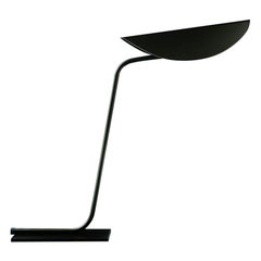 Mid Century Modern Table Lamp 'Plume' Anodic Bronze Metal by Christophe Pil