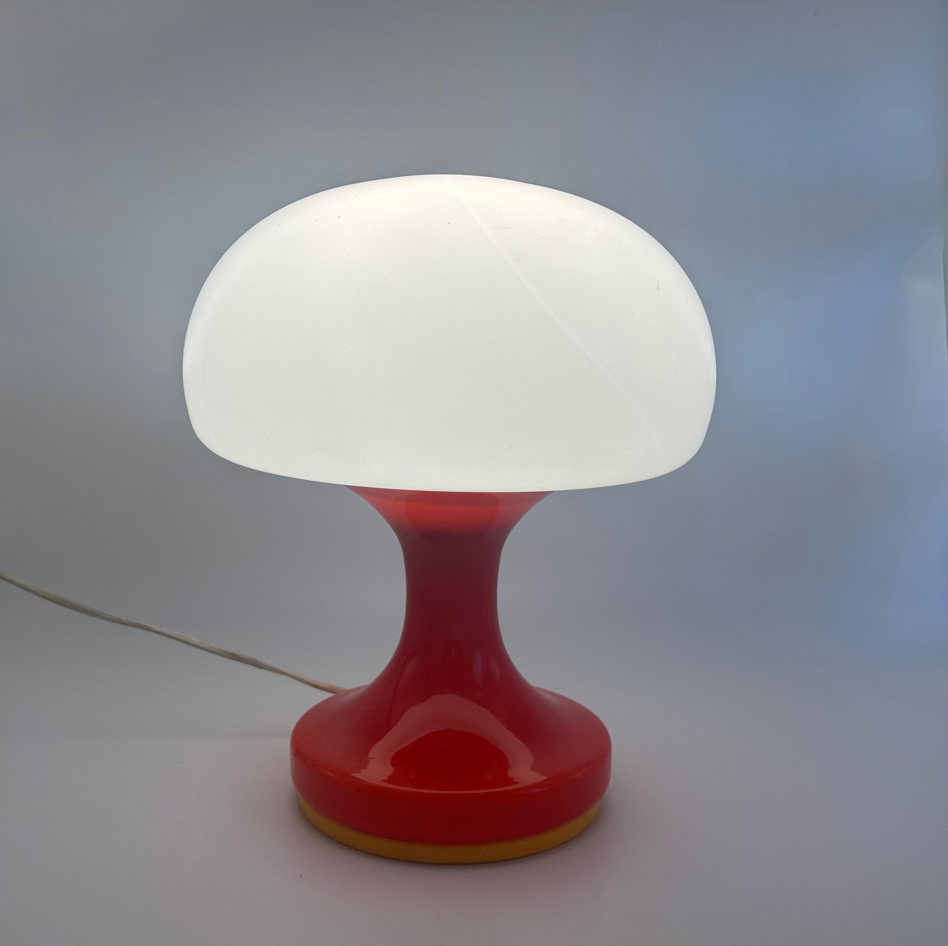 Glass Mid-Century Modern Table Lamp, S. Tabera, 1970s For Sale