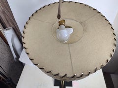 Mid-Century Modern Table Lamp with Tambourine Shades by Majestic Lamp Co.
