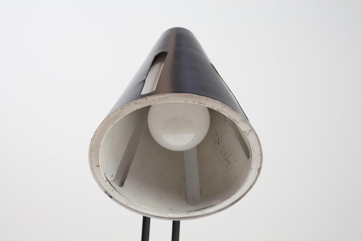 Mid-Century Modern Table Light Black and White by Busquet Hala Sun Series 1955 4