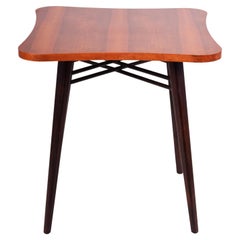 Mid-Century Modern Table Made in '40s Czechia, Non Restored Walnut