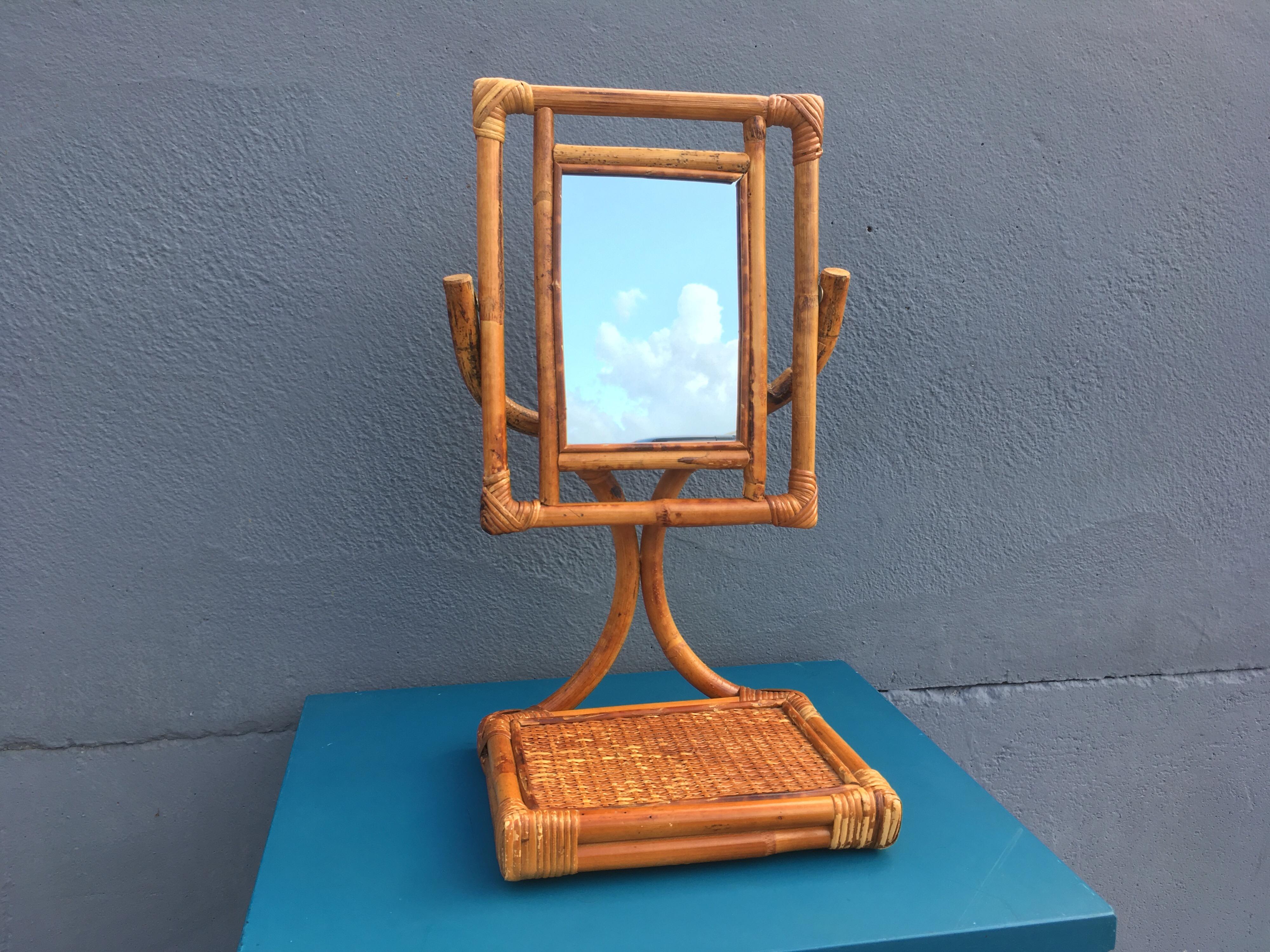 Mid-Century Modern Table Mirror For Sale 6