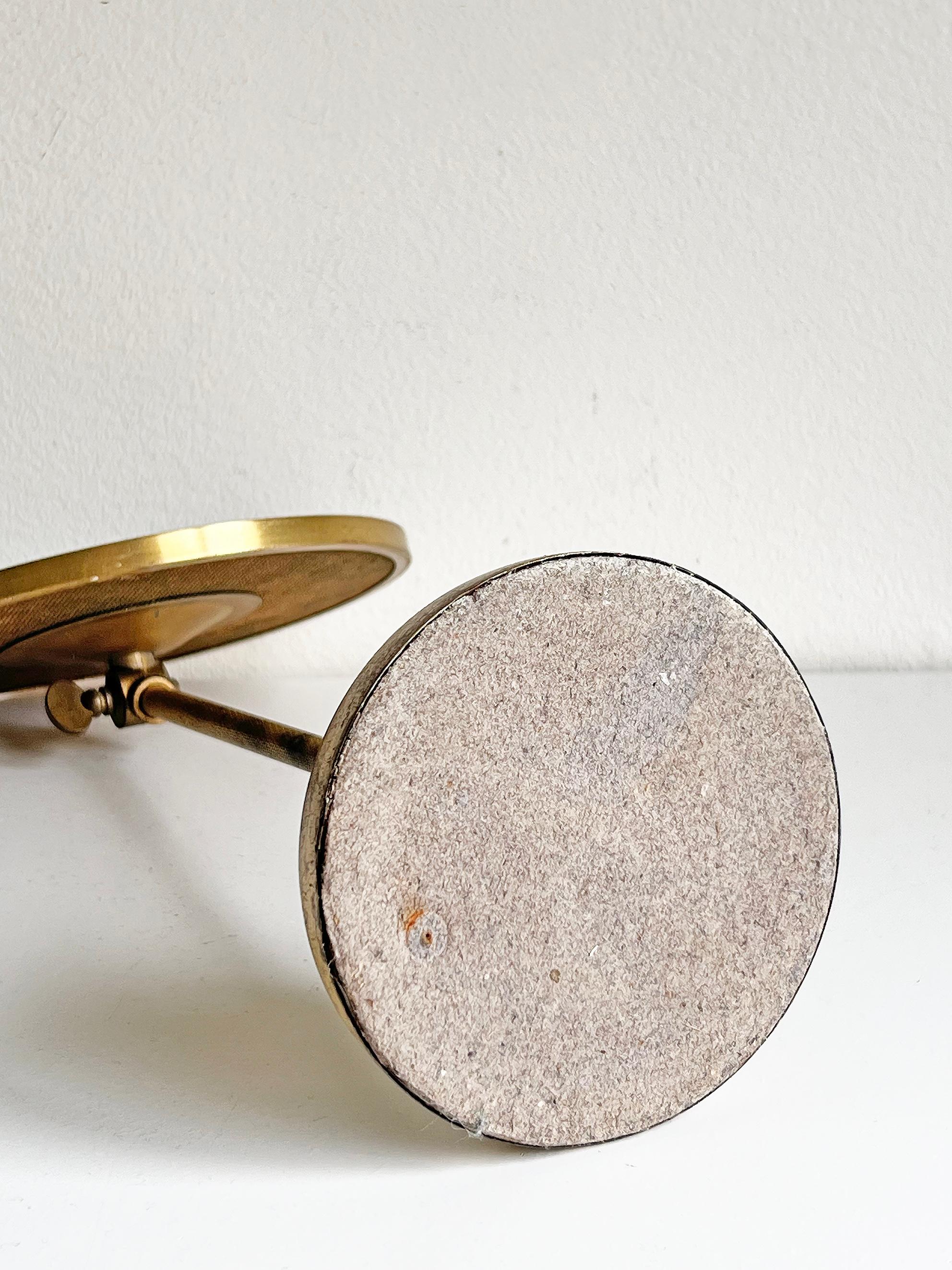Mid-Century Modern Table Mirror in Brass, circa 1950s For Sale 5