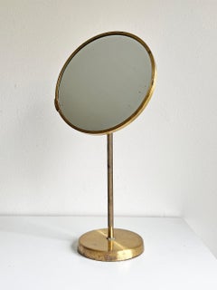 Mid-Century Modern Table Mirror in Brass, circa 1950s