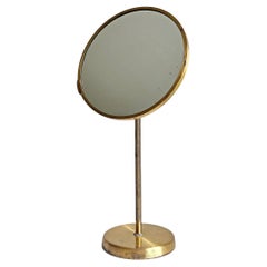 Mid-Century Modern Table Mirror in Brass, circa 1950s