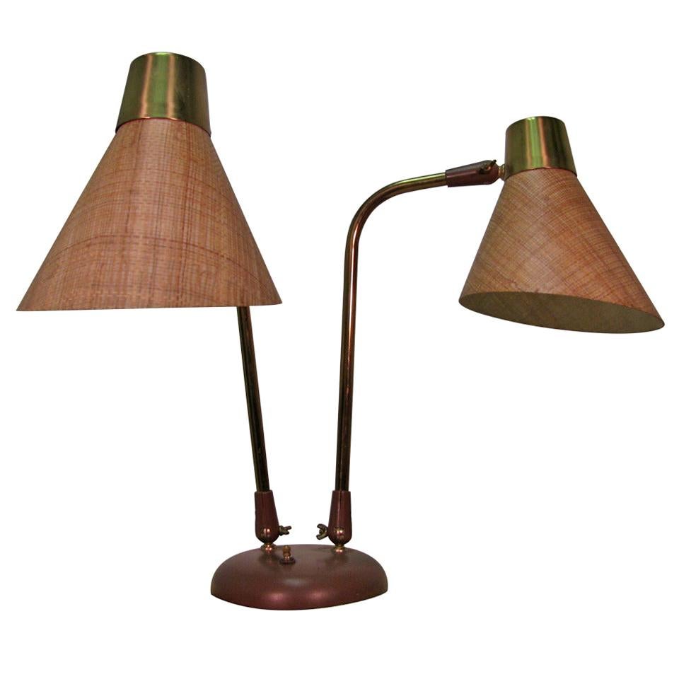 Mid-Century Modern Table or Desk Lamp by Prescolite