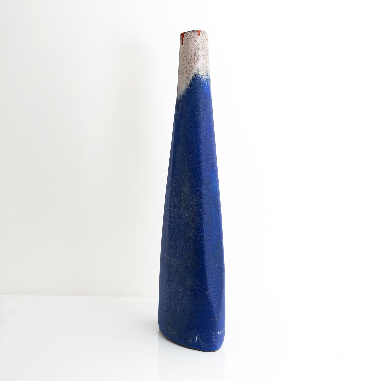 modern blue vase