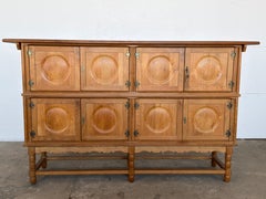 Mid Century Modern Tall Oak Sideboard, Axel O. Röck for Ottrup Møbelfabrik, 1963
