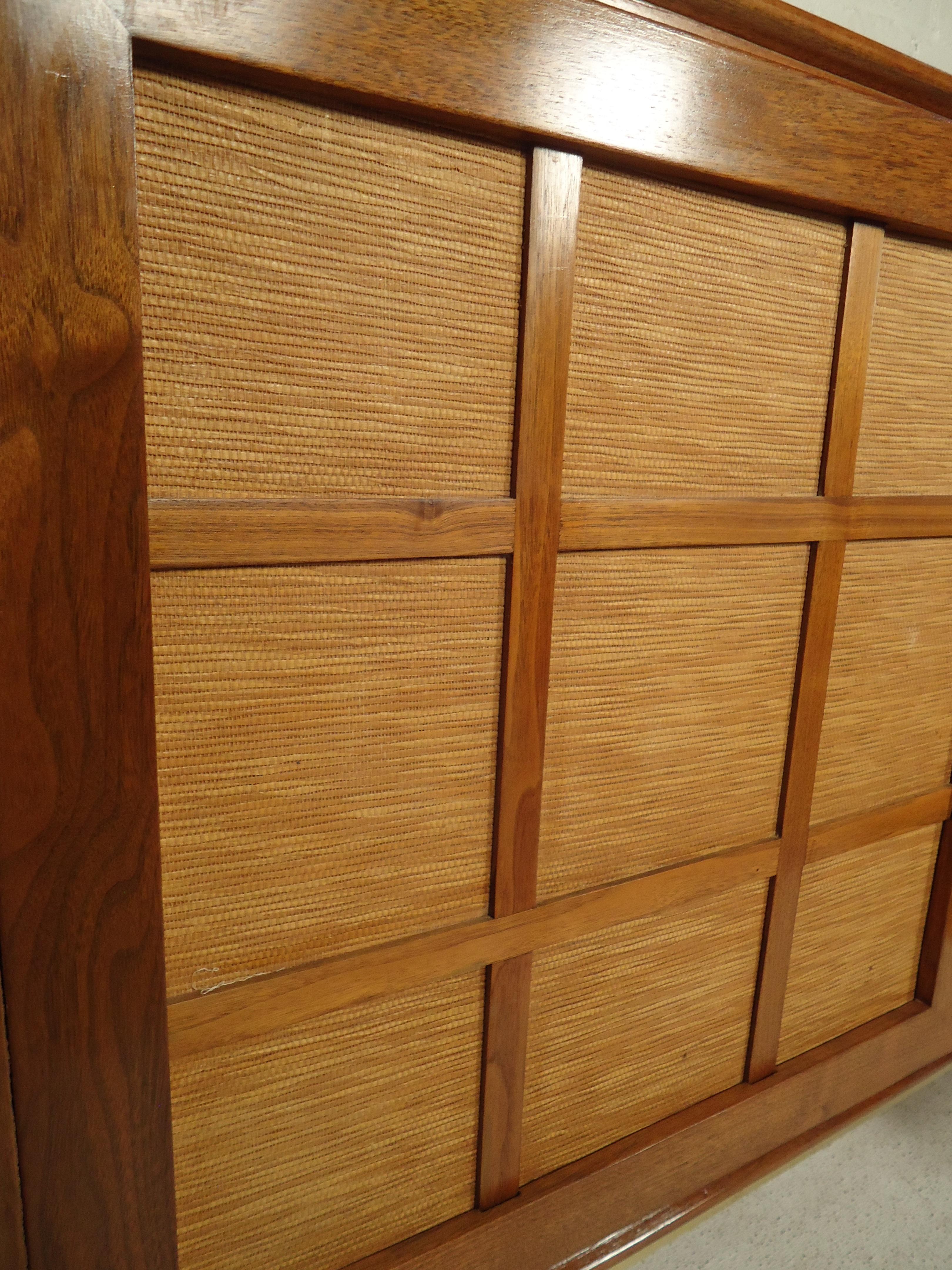 Mid-20th Century Mid-Century Modern Tambour Door Cabinet