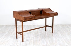 Mid-Century Modern Tambour-Door Desk by Drexel