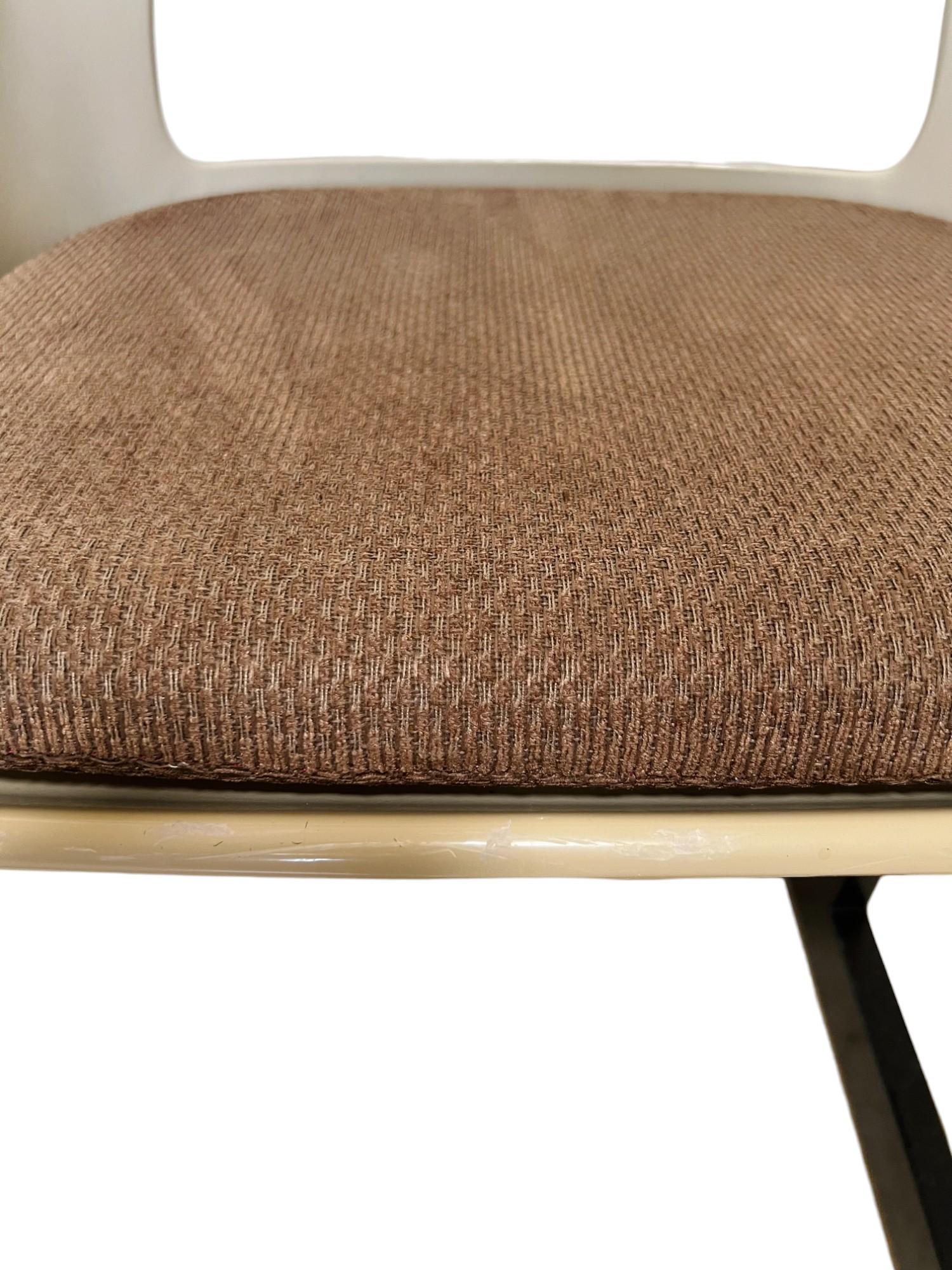 Steel Mid-Century Modern Tandem Three Seat Bench by Krueger