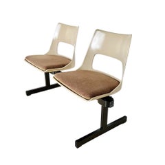 Mid-Century Modern Tandem Two Seat Bench by Krueger, 1970s