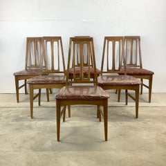 Sillas cónicas de nogal de estilo «Mid-Century Modern», juego de 6