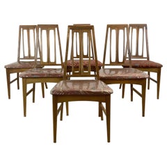 Sillas cónicas de nogal de estilo «Mid-Century Modern», juego de 6