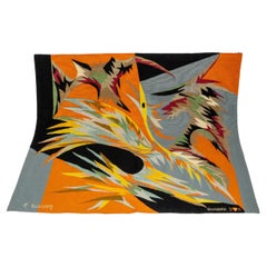 Tapiz moderno de mediados de siglo de Georges Choudoir, firmado Mirovan