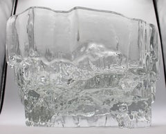 Mid Century Modern Tapio Wirkkala "Inari" Glasschale von Littala Glasfabrik