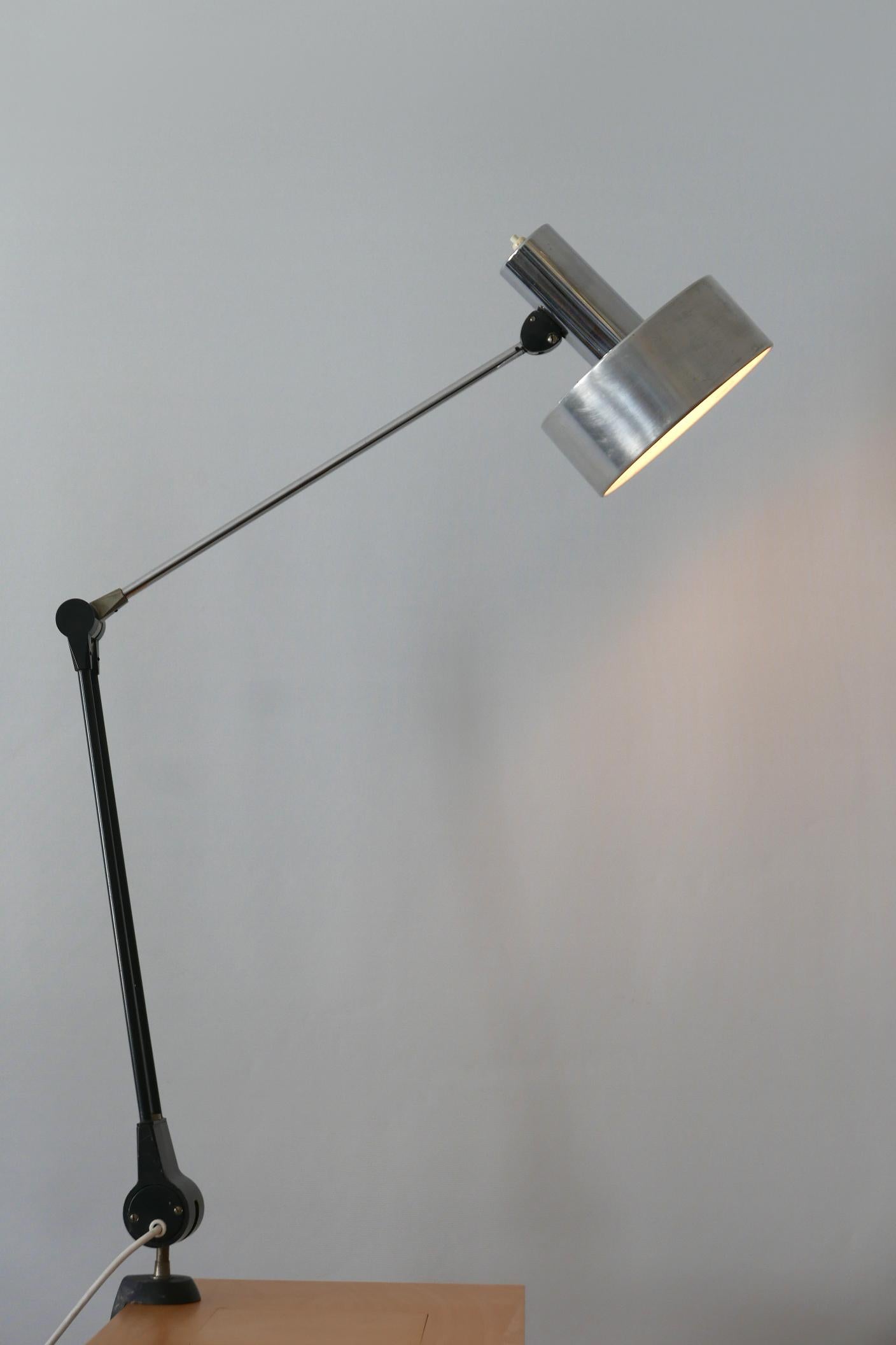 Mid-Century Modern Task Lamp or Clamp Table Light by Kaiser Leuchten, 1970s For Sale 3