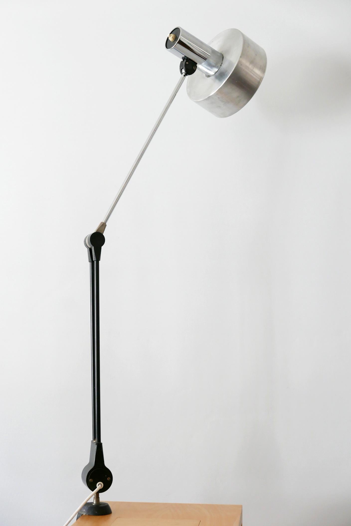 Mid-Century Modern Task Lamp or Clamp Table Light by Kaiser Leuchten, 1970s For Sale 4