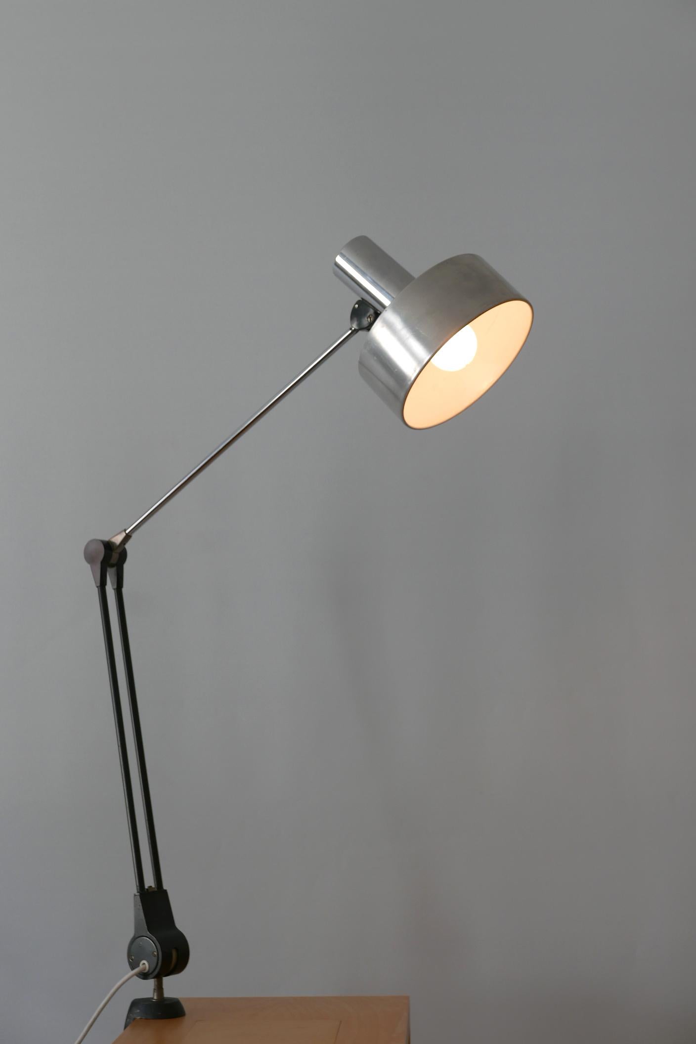 Mid-Century Modern Task Lamp or Clamp Table Light by Kaiser Leuchten, 1970s For Sale 5