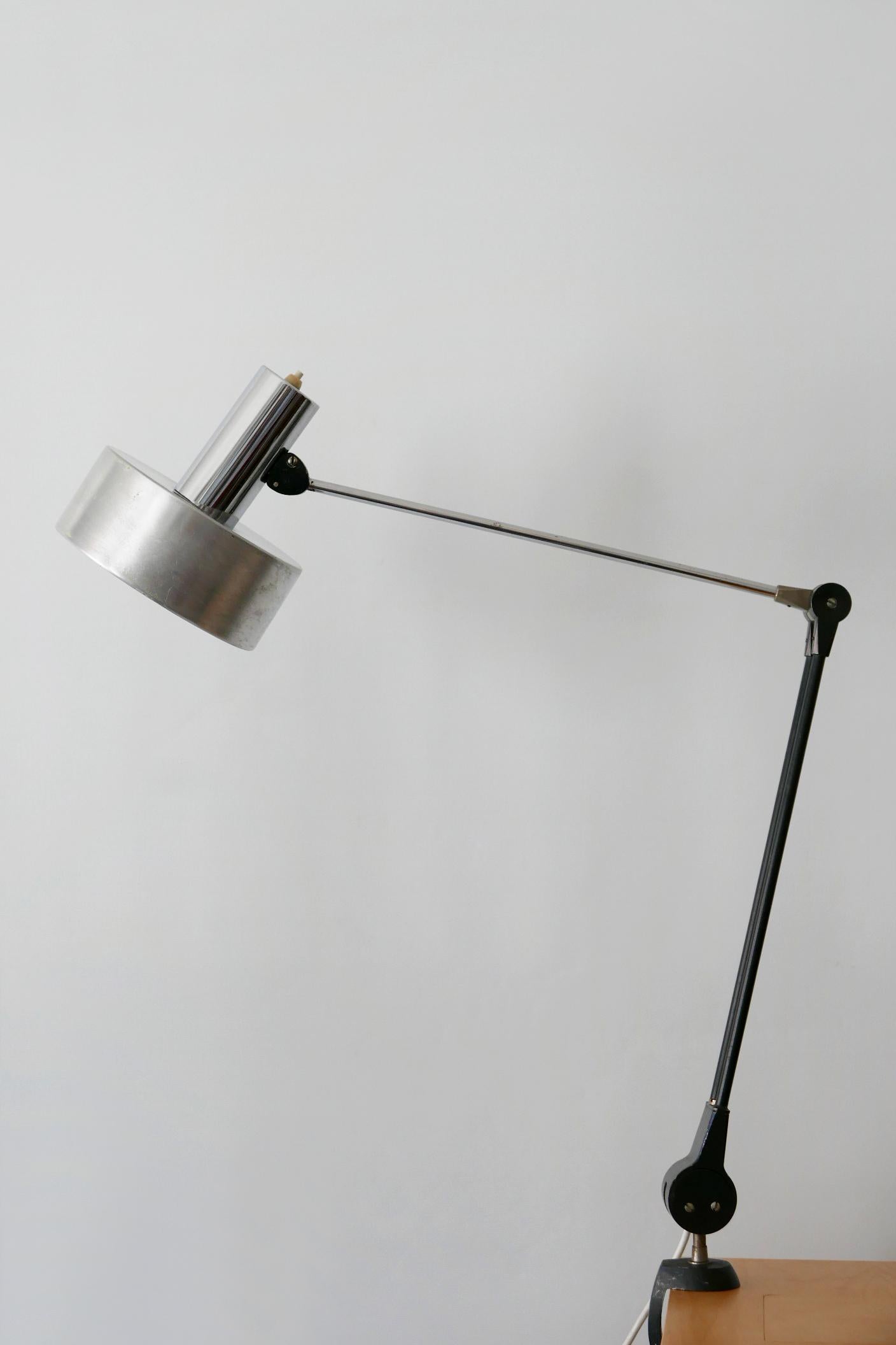Mid-Century Modern Task Lamp or Clamp Table Light by Kaiser Leuchten, 1970s For Sale 10