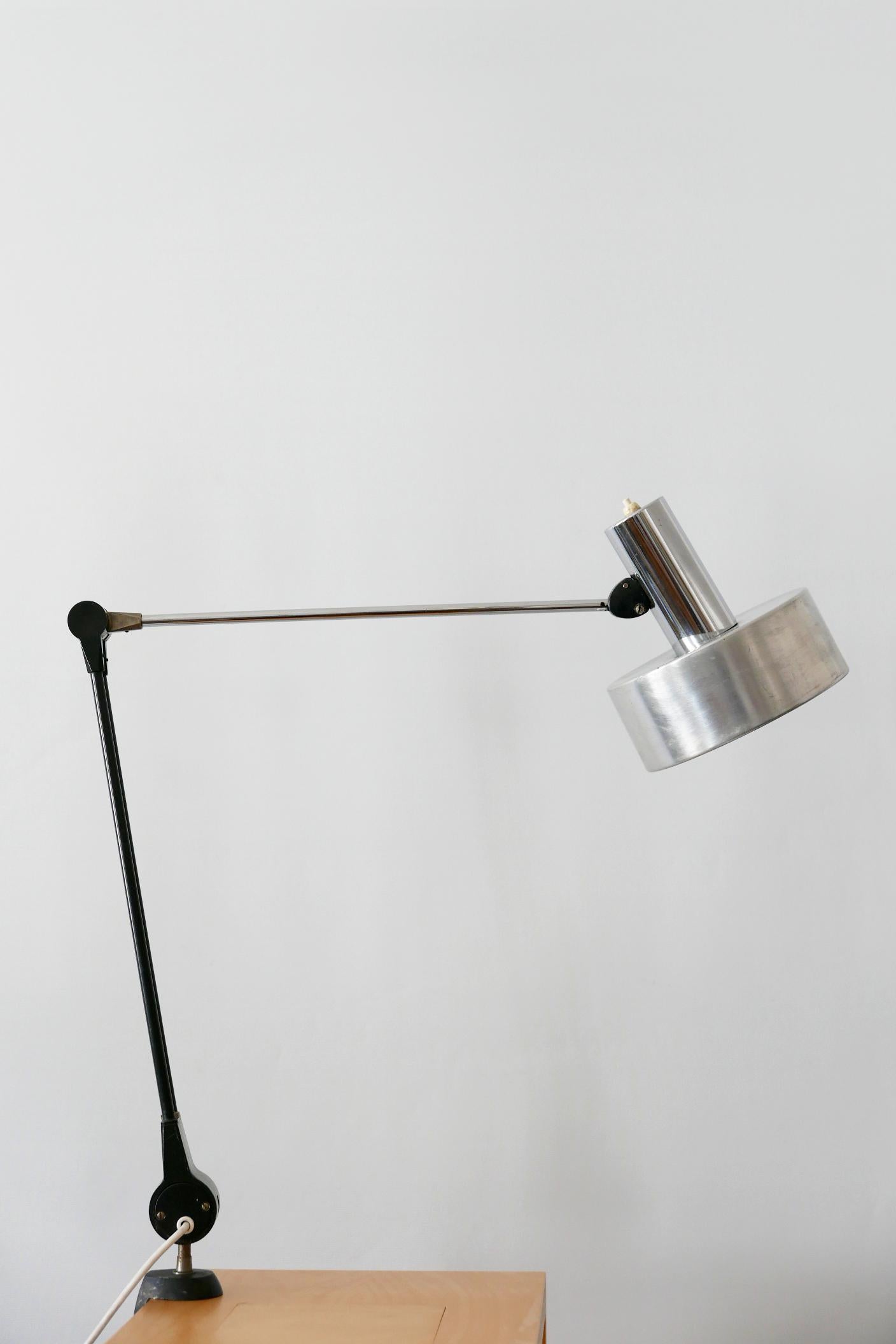 Mid-Century Modern Task Lamp or Clamp Table Light by Kaiser Leuchten, 1970s For Sale 1