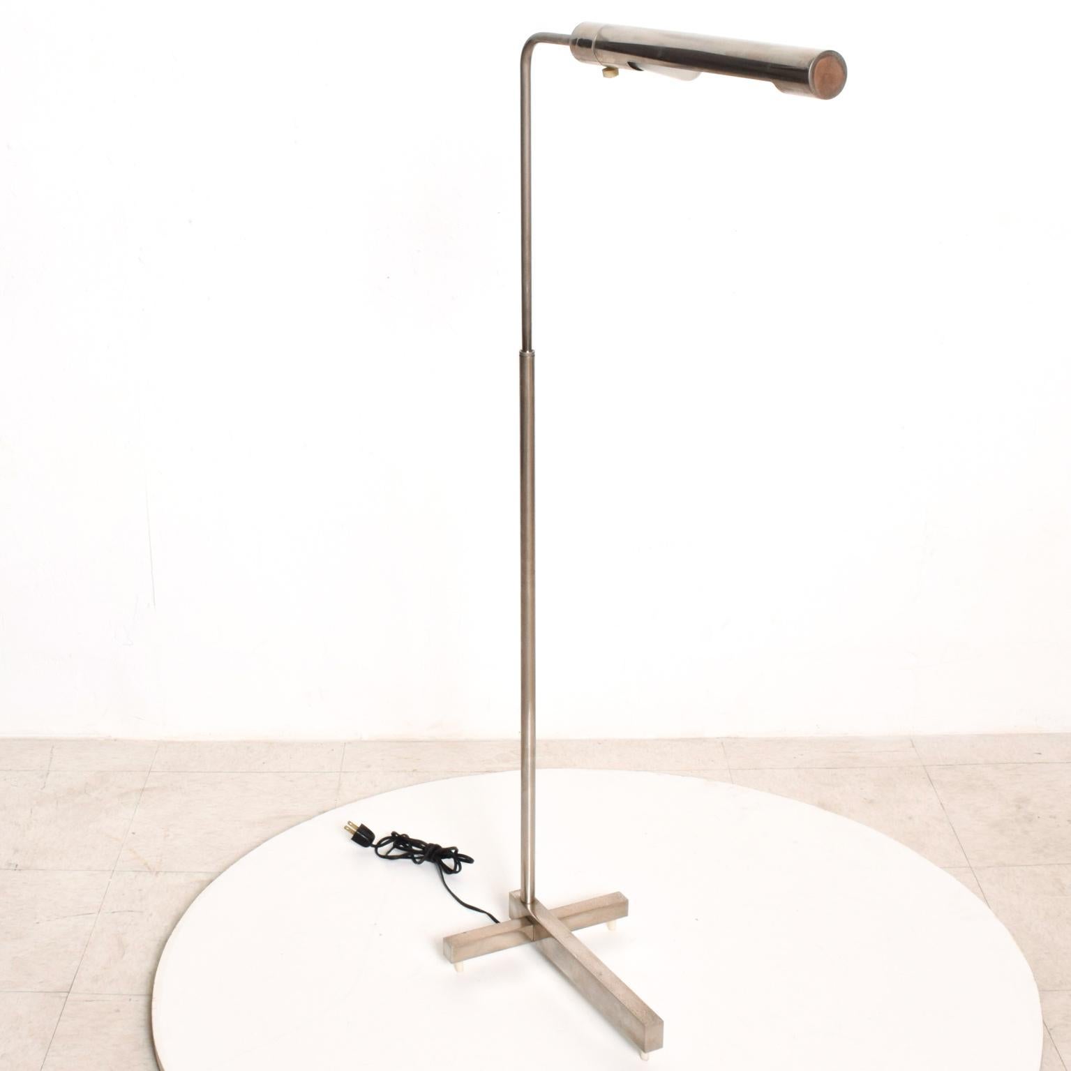 Late 20th Century Mid-Century Modern Task Reading Pharmacy Lamp by Casella Nickel-Plated