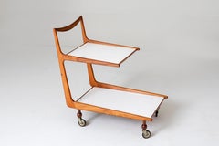 Mid-Century Modern Tea Cart by Giuseppe Scapinelli, 1960s