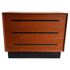 Mid Century Modern Teak 3 drawer dresser by Westnofa Norway