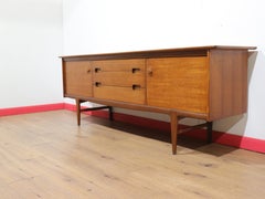 Mid Century Modern Teak Afromosia Credenza Sideboard by Younger Danish Style