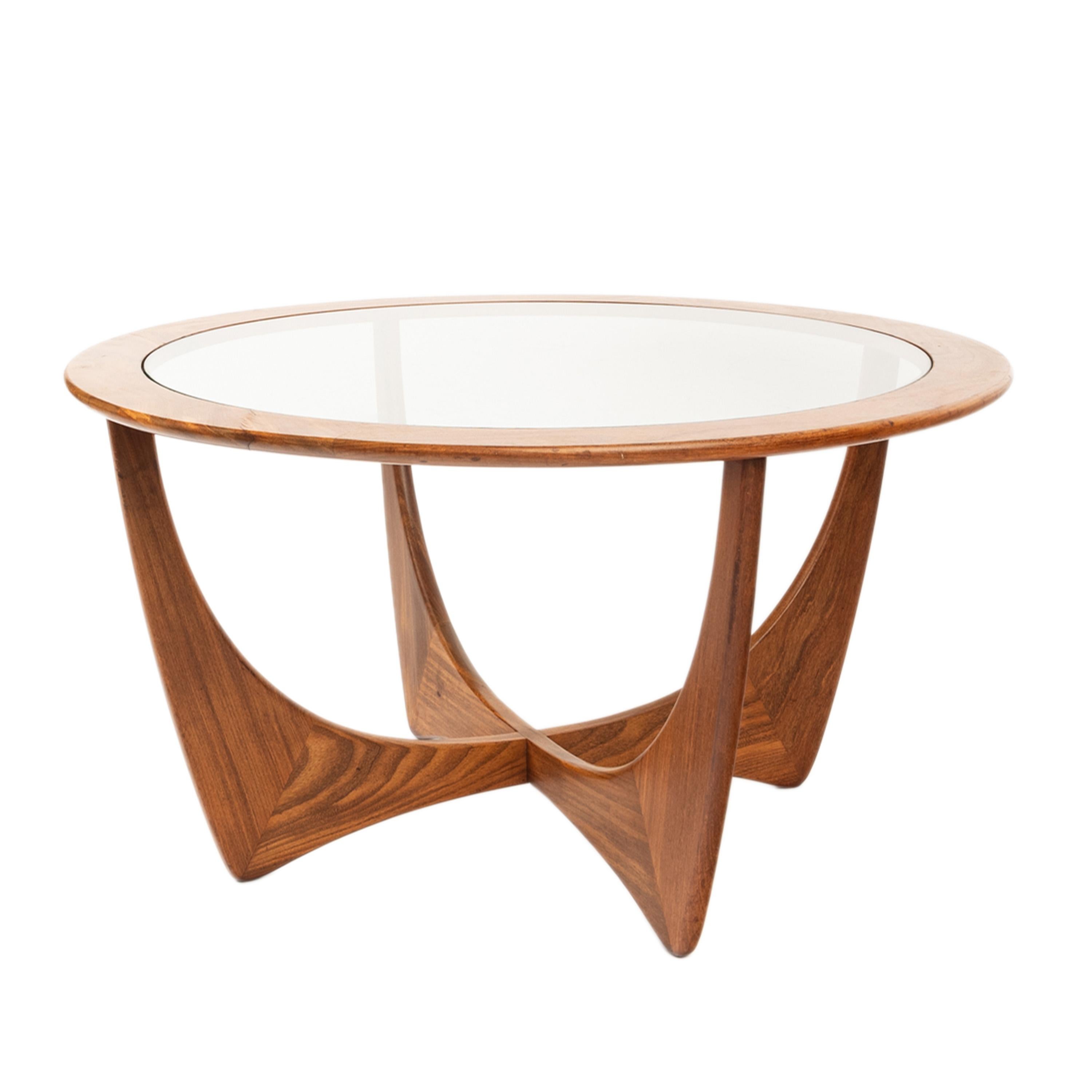 Mid Century Modern Afromosia/Teak 'Rocket' coffee table designed by V. B. Wilkins in 1965 as part of the 