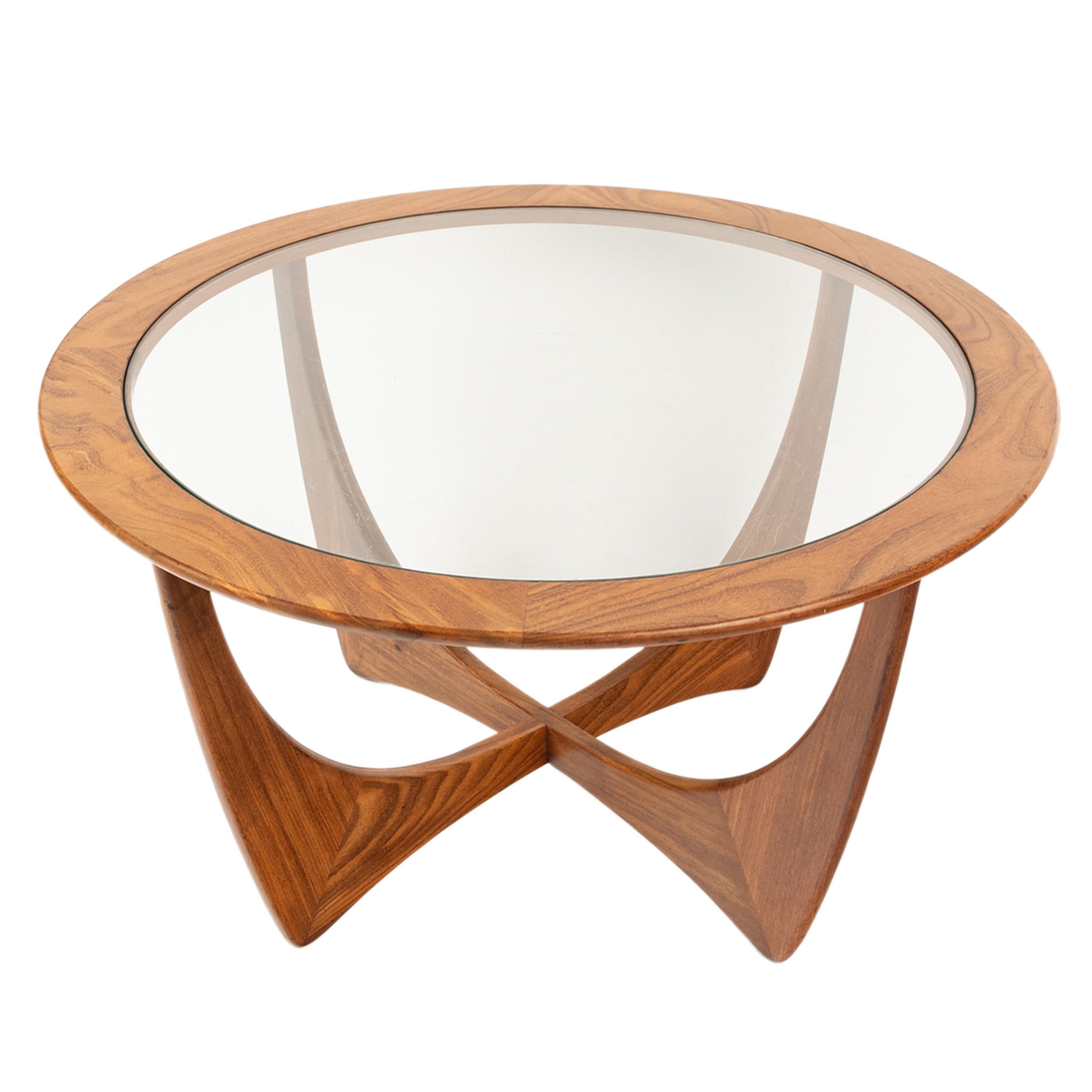 English Mid Century Modern Teak Afromosia Wood Astro Rocket Coffee Table by G Plan 1965 For Sale