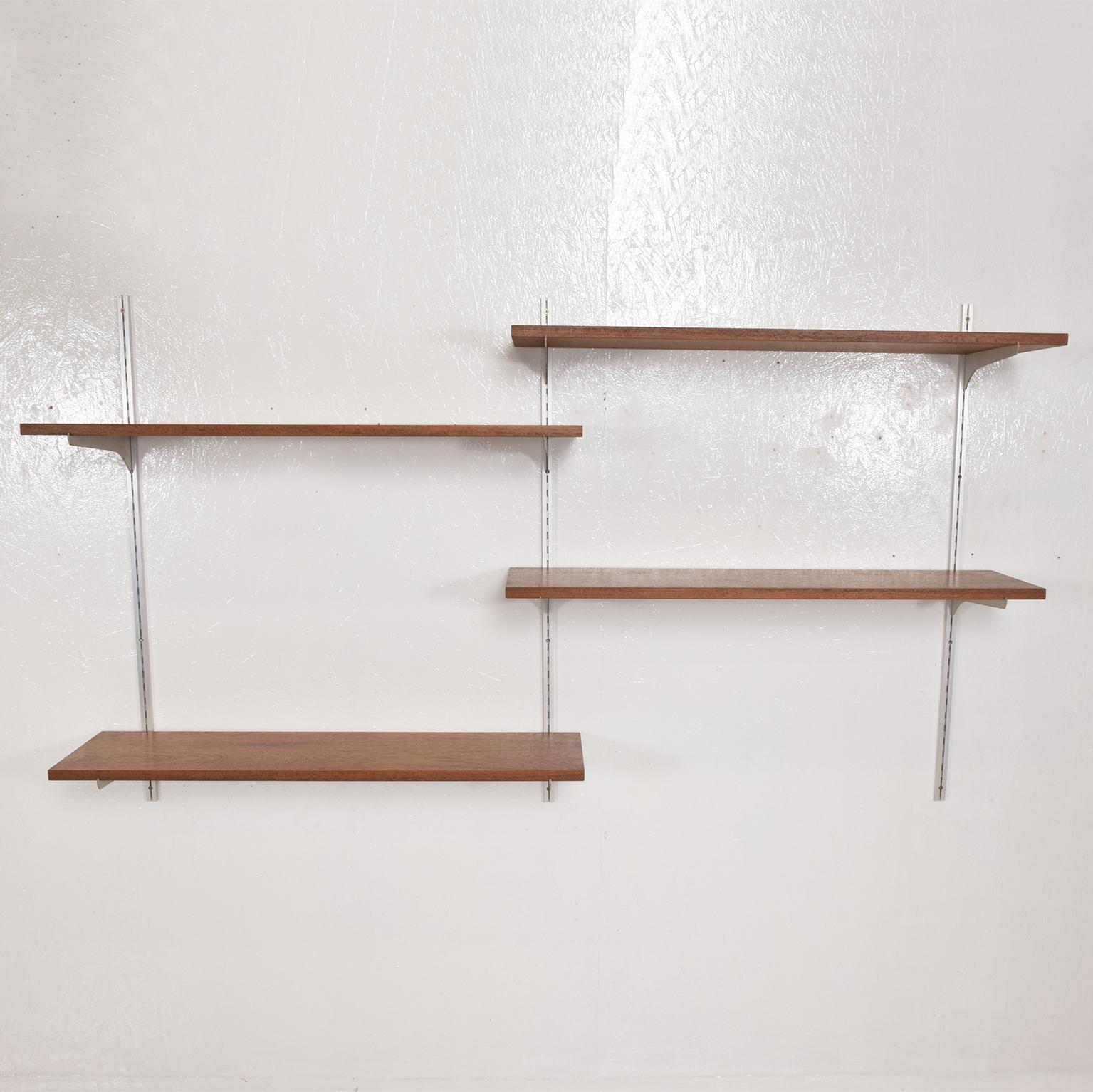 aluminum wall shelves