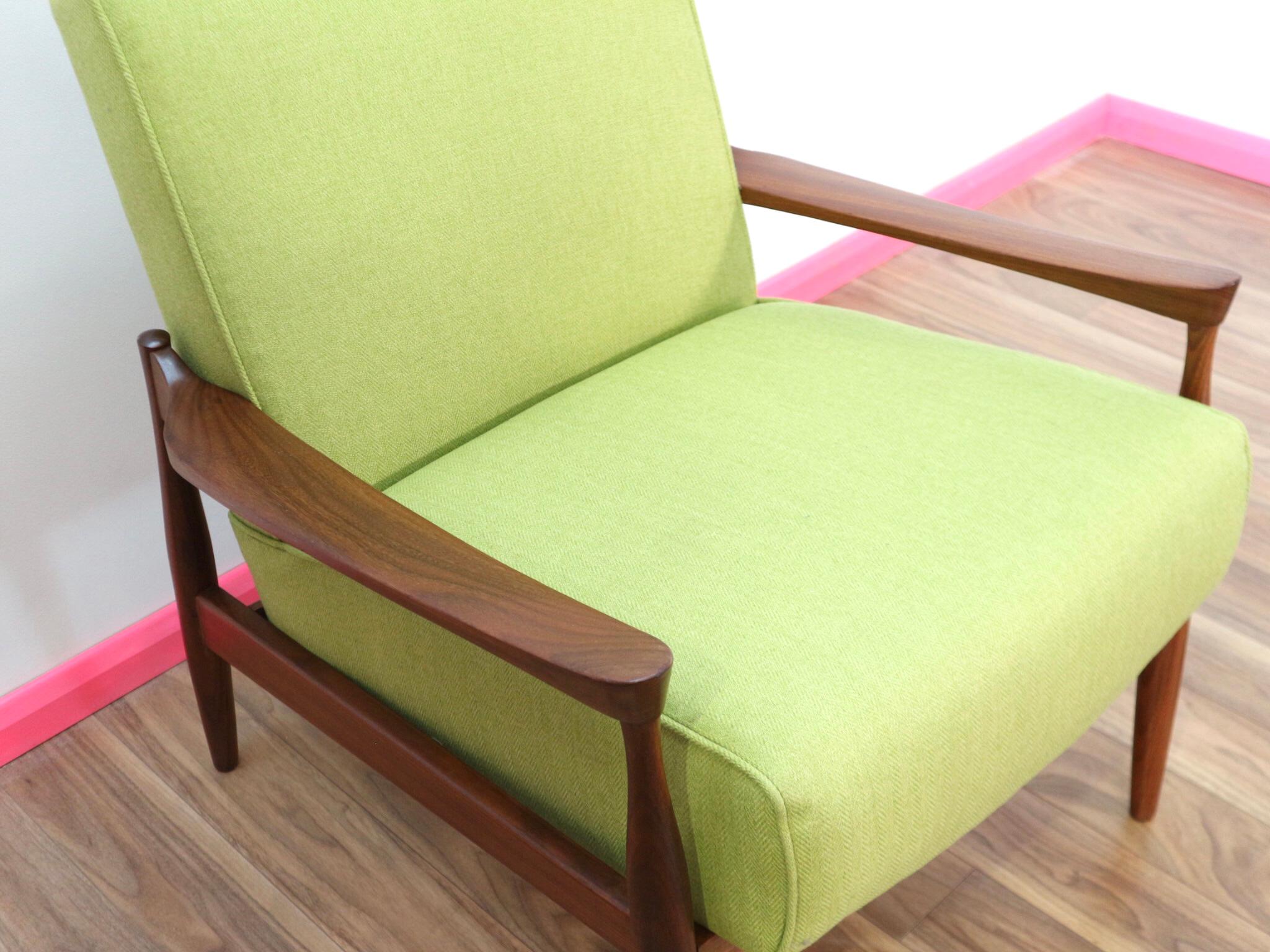 Mid-Century Modern Teak and Afromosia Framed Danish Kofod Larsen Lounge Chair 3