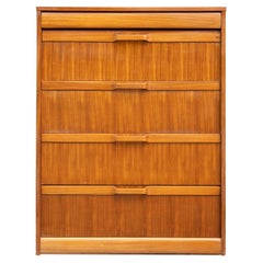 Used Mid-Century Modern Teak and Elm Chest-of-Drawers, Danish, Dated 1971