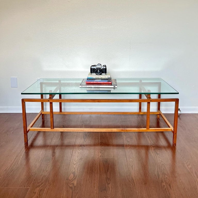 MidCentury Modern Teak and Glass Coffee Table by Henning Nørgaard for