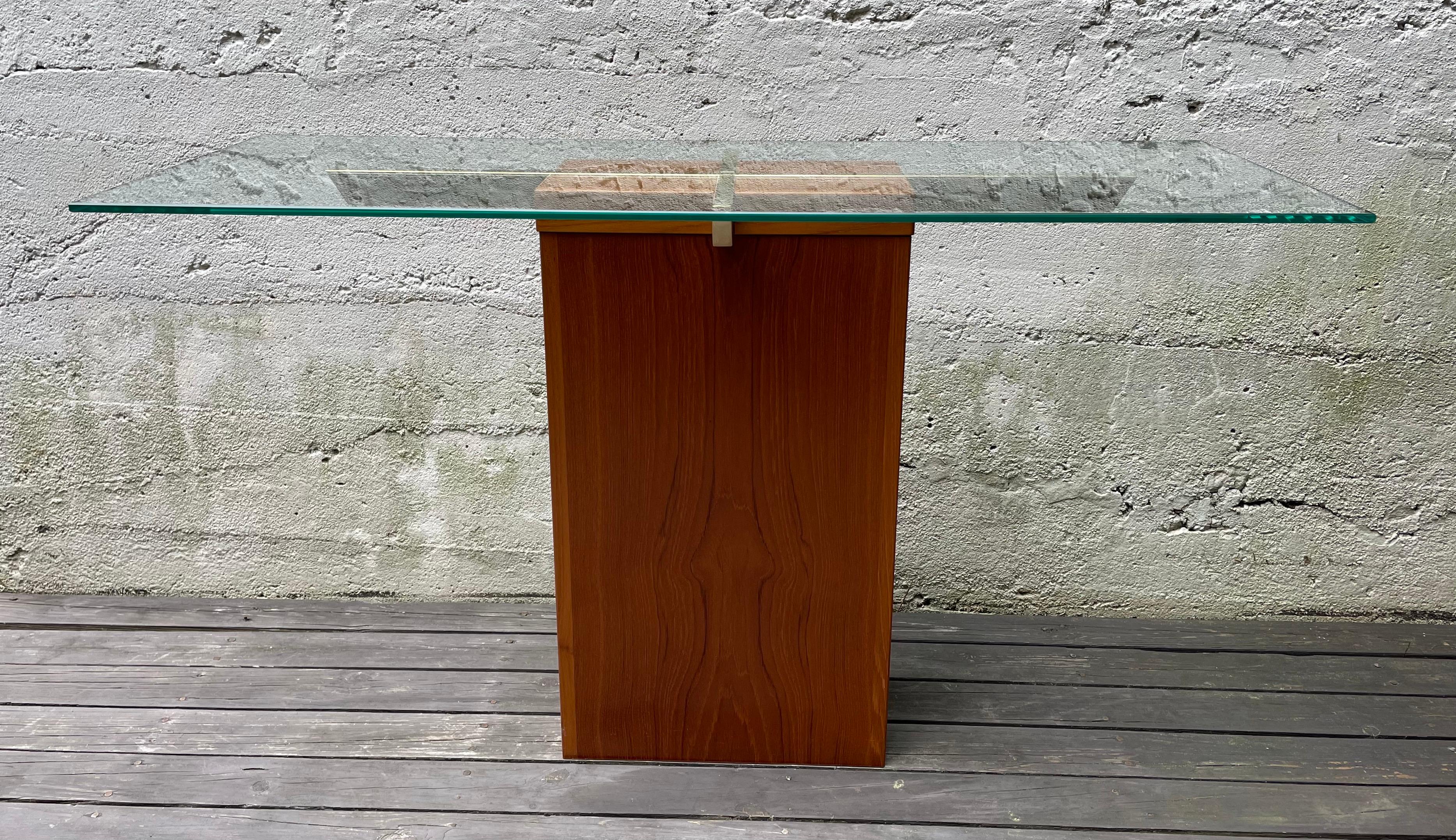 Mid-Century Modern Mid Century Modern Teak and Glass Foyer or Console Table by Trioh Mobler Denmark