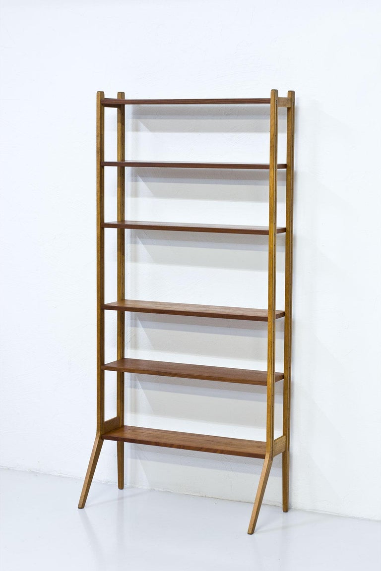 MidCentury Modern Teak and Oak Free Standing Shelving System, Sweden