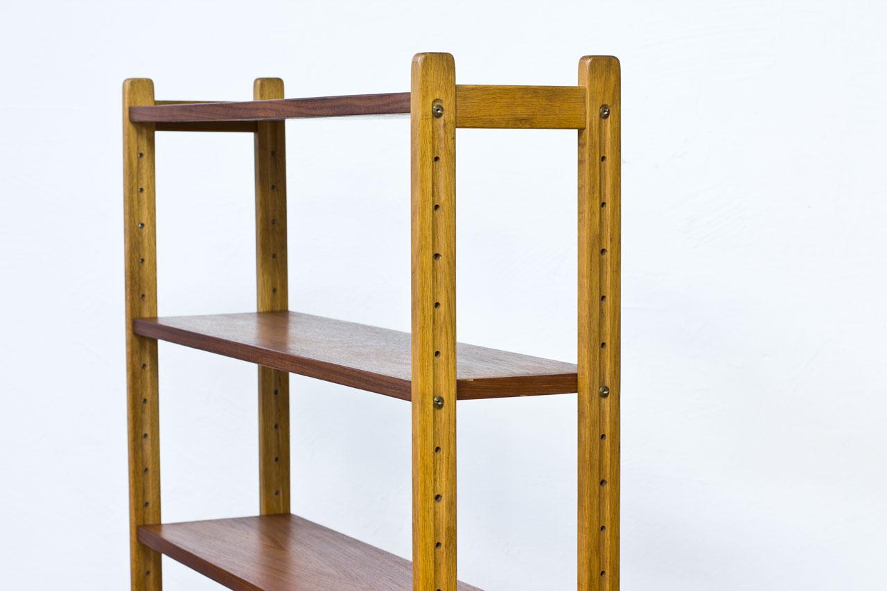 Mid-20th Century Mid-Century Modern Teak and Oak Free Standing Shelving System, Sweden