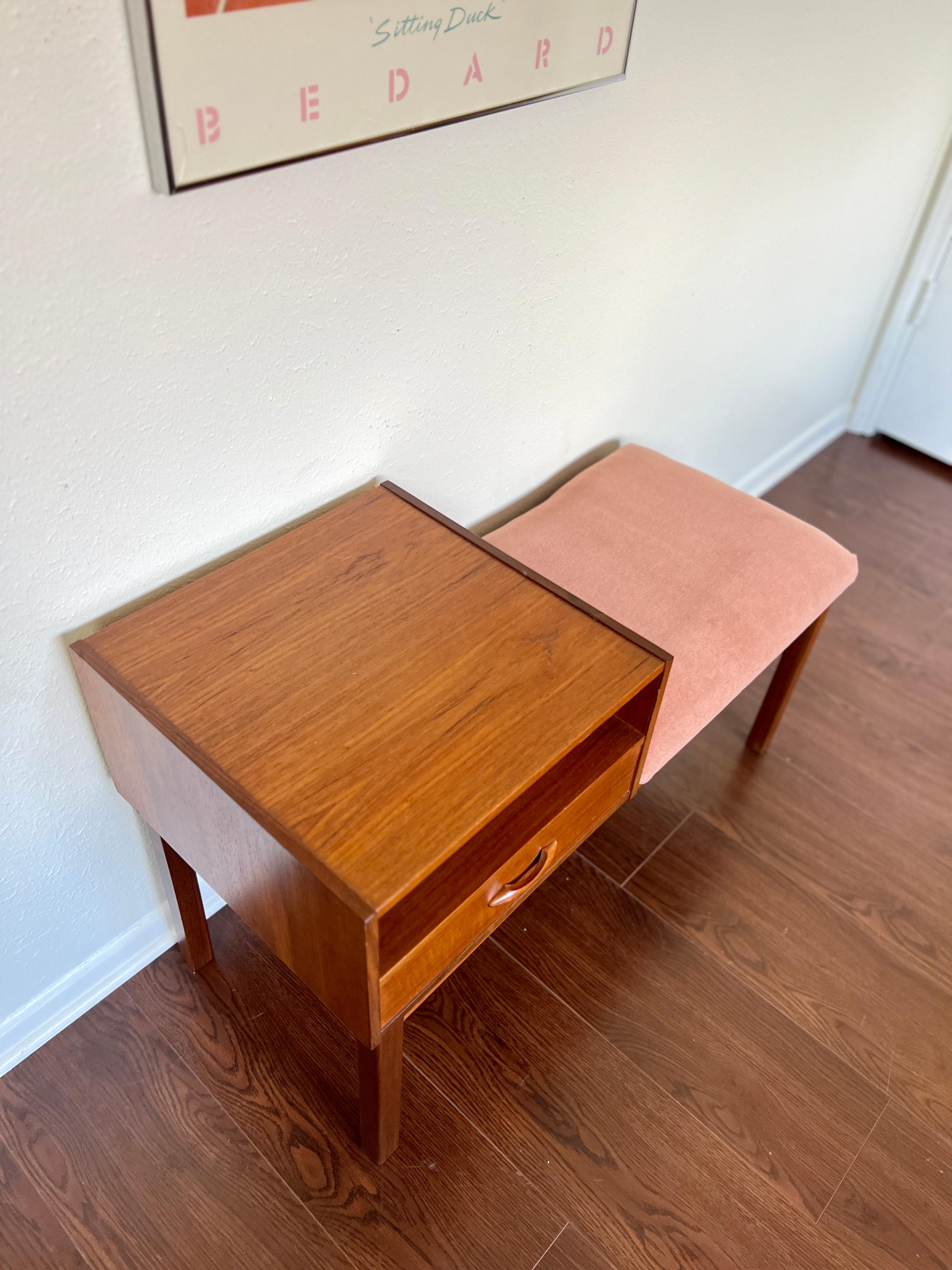 1970 telephone table with seat