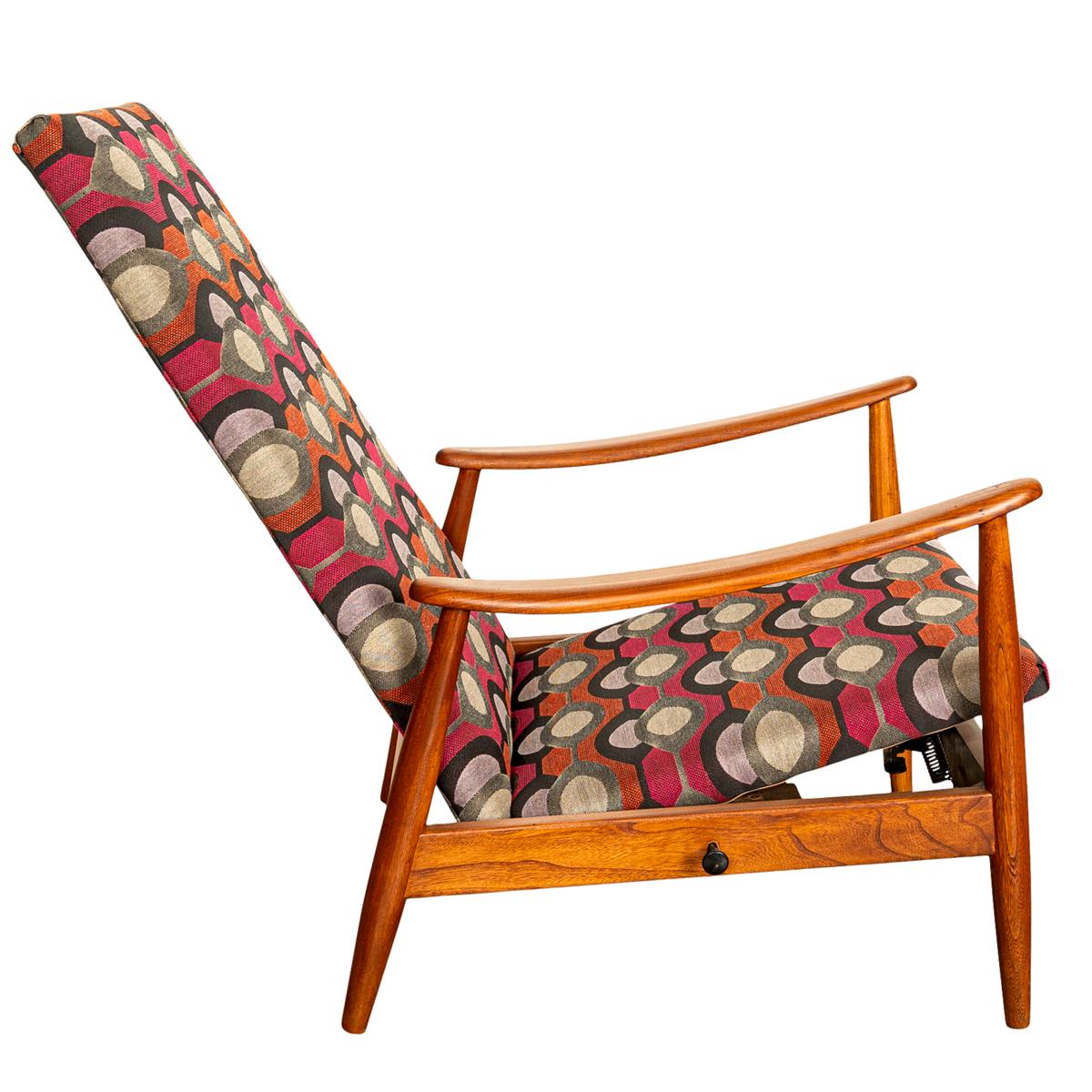 Mid Century Modern Teak Arm Chair Rocker Recliner Arnt Lande Stokke Mobler 1960 For Sale 6
