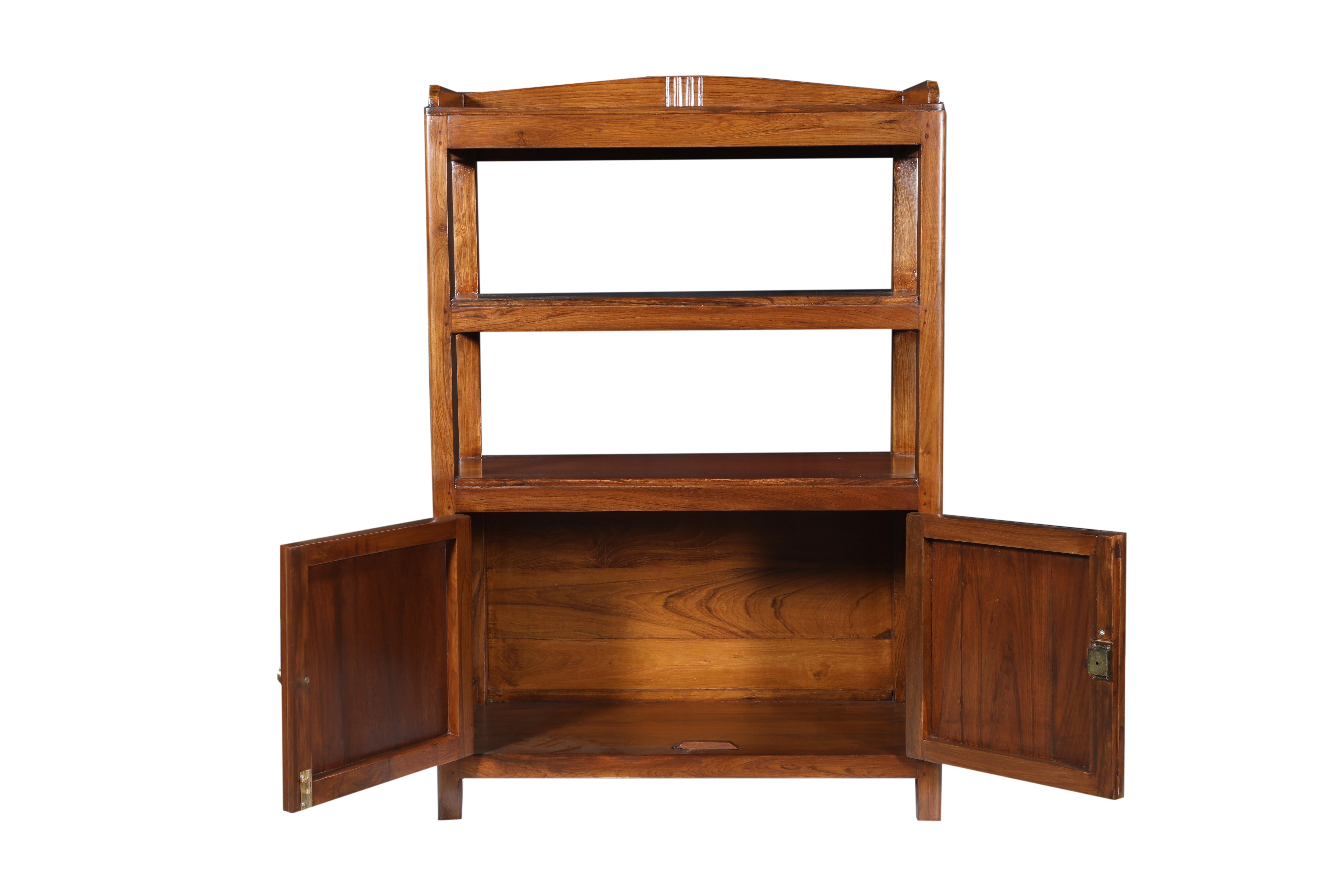 20th Century Mid-Century Modern Teak Bookcase Shelving and Cabinet For Sale