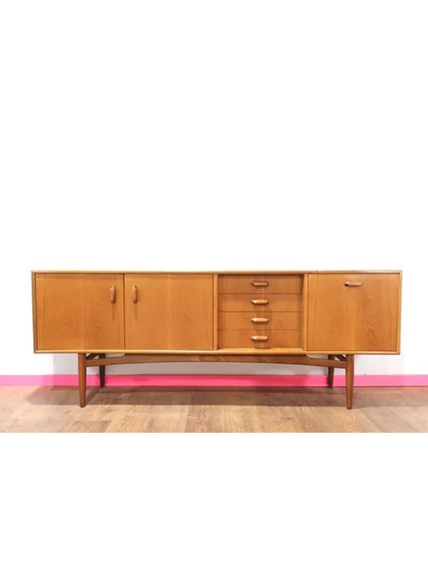 Mid Century Modern Teak Brasilia Sideboard Credenza by G Plan 6