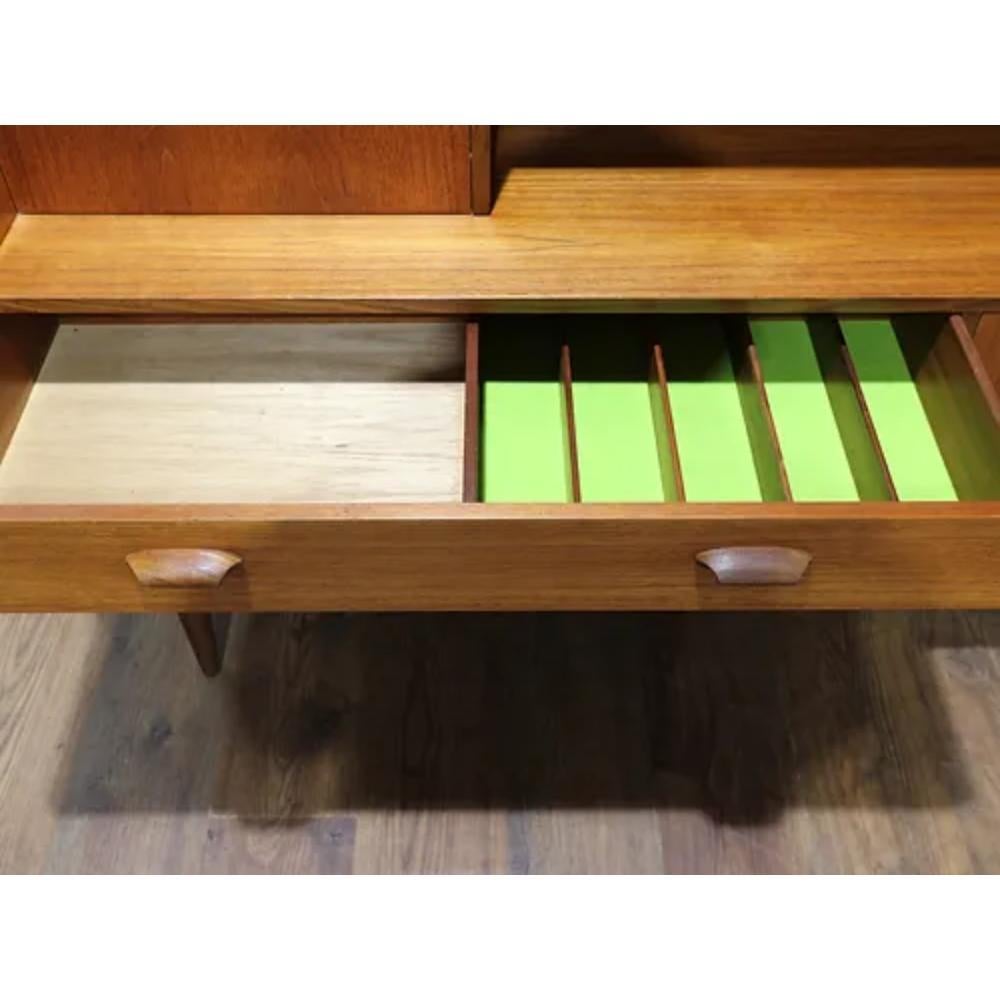 Mid-20th Century Mid Century Modern Teak Brasilia Sideboard Tall Credenza Buffet by G Plan